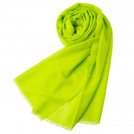 Lindgrüner Pashmina-Schal aus Kaschmir und Seide