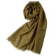 Dunkelolivgrüner Pashmina-Schal aus Kaschmir und Seide
