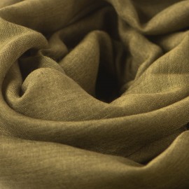 Dunkelolivgrüner Pashmina-Schal aus Kaschmir und Seide