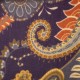 Dunkelblauer Kaschmirschal mit Paisley-Print
