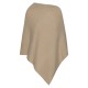 Sandfarbener Kaschmirponcho