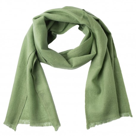 Kleiner Schal aus salbeigrünem Kaschmir