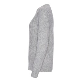 Kaschmirpullover grau meliert