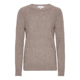 Kaschmirpullover beige meliert