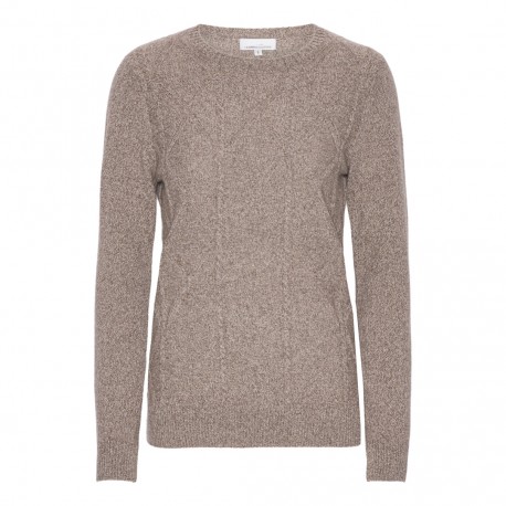 Kaschmirpullover beige meliert
