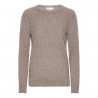 Kaschmirpullover beige meliert