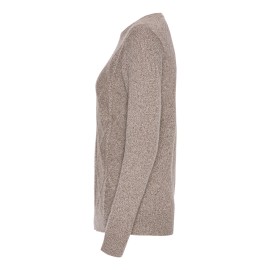 Kaschmirpullover beige meliert