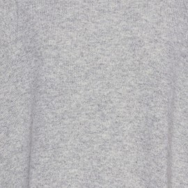 Hellgrau oversize Kaschmir-Pullover
