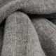 Graues, gestricktes Halstuch aus Merino/Kaschmir