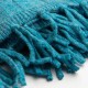 Türkises, gestricktes Halstuch aus Merino/Kaschmir