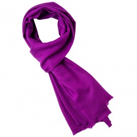 Lilafarbenes Pashmina-Tuch in Twillwebart