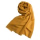 Dunkelgoldener Pashmina-Schal aus Kaschmir und Seide