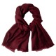 Rotbrauner Jacquard Pashmina-Schal aus reinem Kaschmir