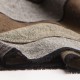 Ikat gewebter, grauer Schal aus Kaschmir und Wolle