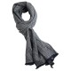 Blaues Kaschmir-Woll-Tuch mit Zick-Zack-Muster