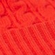 Orangerote Mütze aus Merino und Kaschmir