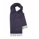 Blaues Lambswool-Tuch mit Zick-Zack-Muster