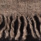 Kaschmir-Tuch in Naturbraun und Schwarz