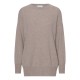 Oversize Kaschmir-Pullover in Indigo