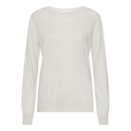 Cremeweiße Bluse aus Seide und Kaschmir
