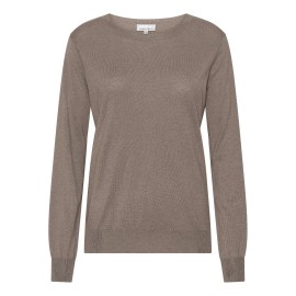 Taupegraue Bluse aus Seide und Kaschmir