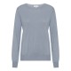 Taupegraue Bluse aus Seide und Kaschmir