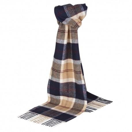 Dunkelblaues Tuch mit Schottenkaro