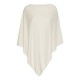 Beige poncho aus Seide/Kaschmir Mix