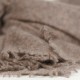 Gestricktes Kaschmir-Tuch in Naturtaupe