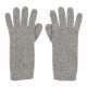Graue gestrickte Kaschmir-Handschuhe