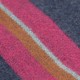 Lila und blau gestreiftes Tuch aus Lammwolle