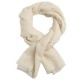 Cremeweißer Jacquard Pashmina-Schal aus reinem Kaschmir