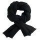 Schwarzes Pashmina-Tuch aus Kaschmirtwill