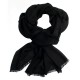 Schwarzer Jacquard-Pashmina-Schal