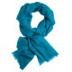 Petrolblauer Jacquard-Pashmina-Schal