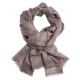 Mausgrauer Jacquard-Pashmina-Schal