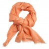 Pfirsichfarbener Jacquard-Pashmina-Schal
