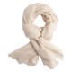 Cremeweißes twillgewebtes Pashmina-Tuch