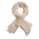 Cremeweißer Pashmina-Schal in doppelfädiges Köperbindung