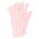 Rosa Strickhandschuhe aus Lammwolle