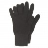 Schwarze Strickhandschuhe aus Lammwolle
