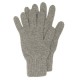 Graue Strickhandschuhe aus Lammwolle