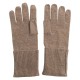 Gestrickte Kaschmir-Handschuhe in beige melange