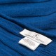 Dunkelblaues gestricktes Halstuch aus Kaschmir