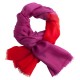 Zweifarbiger Pashmina-Schal in violett und rot