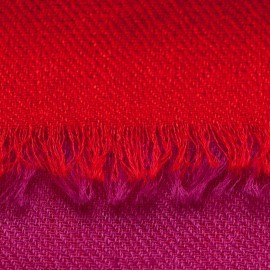 Zweifarbiger Pashmina-Schal in violett und rot