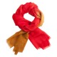 Zweifarbiger Pashmina-Schal in rot und gold