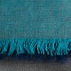 Kaschmir/Seiden-Schal in petrolblau und Grautönen