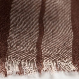 Schottenkaro Pashmina-Schal in schokoladen- und cremefarben