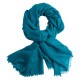 Petrolblaues diamantgewebtes Pashmina-Tuch